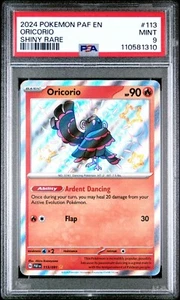 PSA 9 ORICORIO 113/091 BRILLANTE RARO PALDEAN FATES POKEMON ✨ - Imagen 1 de 2