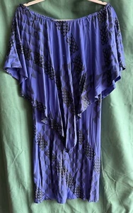 Dezigns By Kamohoalii Women’s Hawaiian Print Purple Dress sz. M - Picture 1 of 7