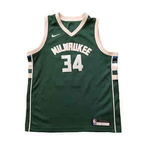 Nike Milwaukee Bucks Giannis Antetokounmpo #34 Jersey Boys Large Swingman NBA - Picture 1 of 17