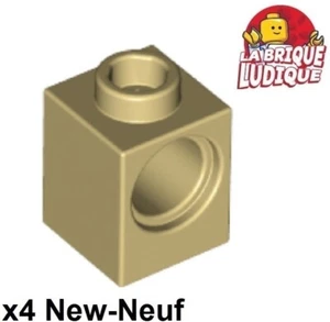 Lego Technic 4X Brick 1X1 1 Hole Beige/Tan 6541 New - Picture 1 of 1