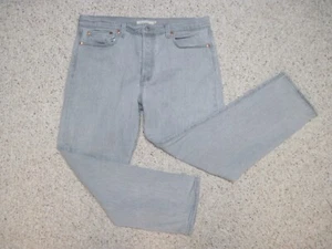 Levis Premium Damen 32 (34x25,5) Button Up Wedgie Straight Leg Jeans grau - Bild 1 von 14