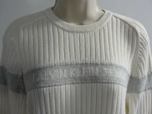Calvin Klein Women's Ivory Cream Colored Sweater, Size L - Picture 1 of 11