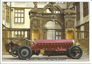 Tarjeta Postal Fiat Isotta Fraschini Record Velocidad - Picture 1 of 1