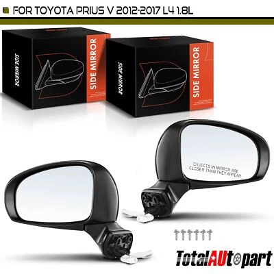 2x Espejo térmico eléctrico negro para Toyota Prius V L4 1.8L 8791047280 izquierdo derecho Foto 1 de 4