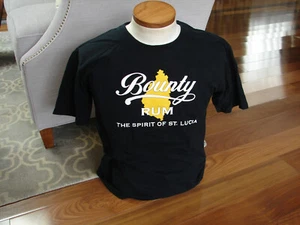 Bounty Rum T-Shirt The Spirit of St. Lucia Black Size Large - Picture 1 of 4
