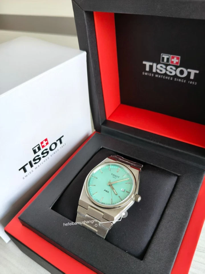 Nuevo Tissot PRX 40mm Reloj Hombre Cuarzo Esfera Verde Claro T137.410.11.091.01 Foto 1 de 4