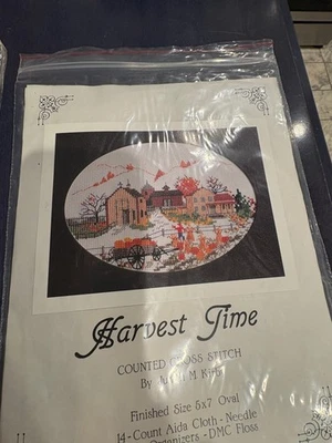 HTF Harvest Time counted cross stitch kit - Image 1 of 2