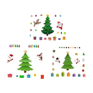 Christmas Tree Refrigerator Stickers Attractive for Office Home Metal Door - Picture 1 of 20