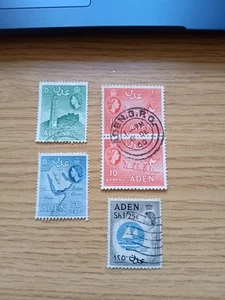 QEII Aden 1953. 5 Stamps Used Combine Postage - Picture 1 of 1