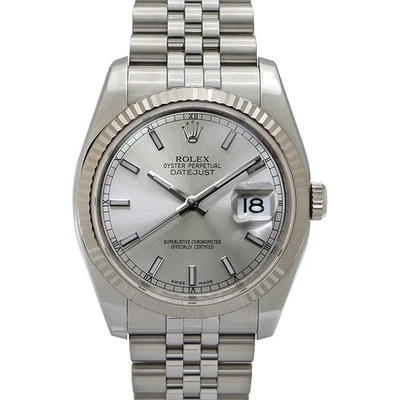 ROLEX Datejust 116234 Silver Case Size 36.0mm Men's Used Watch #113244 - Image 1 of 4