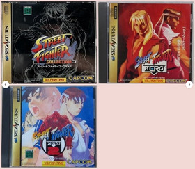 Street Fighter Collection Zero 2 set of 3 games Sega Saturn