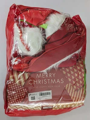 Earado Grinch Santa 8 PCS Set Deluxe Xmas Holiday Costume Outfit Adult Small - Image 1 of 4
