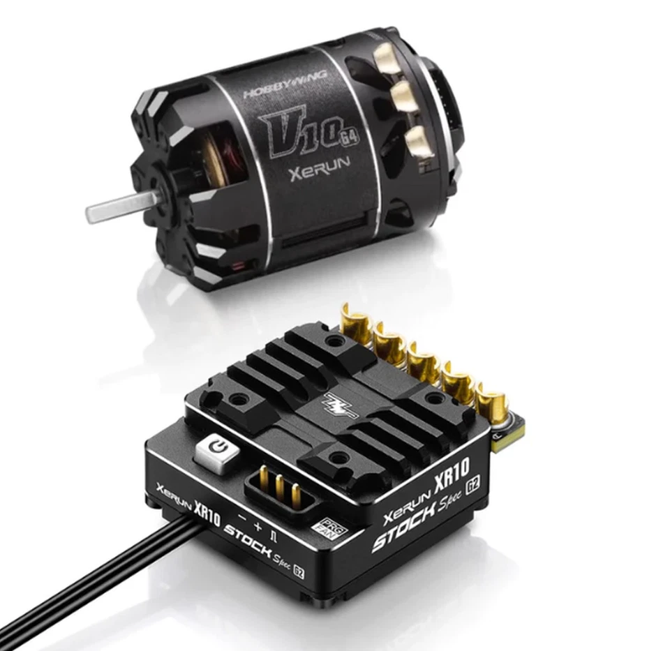 Hobbywing Xerun Combo XR10 Stock 2S G2 ESC & V10 G3R 25.5T Motor 38020380 - Image 1 of 1