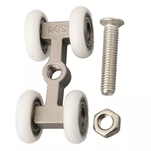 Rodamiento de rodillos para puerta corredera de 1/2 pieza ruedas colgantes para puertas correderas de hogar nuevo - Imagen 1 de 48
