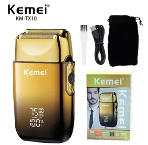 KEMEI Electric Shaver Razor Foil LCD Beard Trimmer Cordless Rechargeable KM-TX10 - Picture 1 of 8
