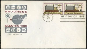 Elektronik: Marconi's Spark Coil - US #1500 FDC - Farnam Cachet Unaddressed - Bild 1 von 2
