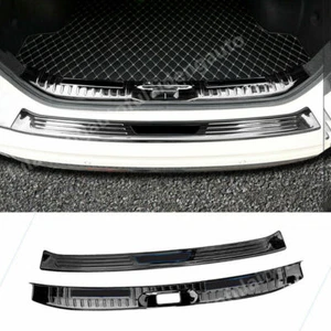 2P For Nissan Teana Altima 2019-2022 Black Rear Bumper Protect Sill Plate Cover - Picture 1 of 5