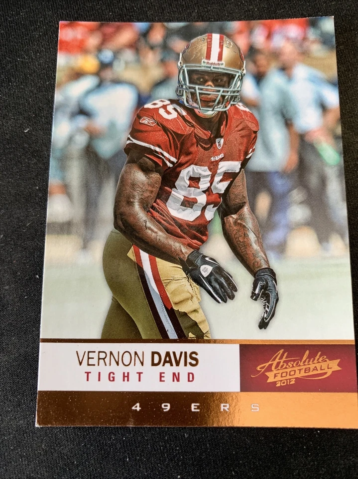 2012 Absolute NFL Football #81 Vernon Davis San Francisco 49ers NmMt Free Ship! - Image 1 of 2