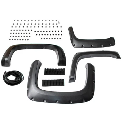 4x llamaradas de guardabarros para Chevrolet Colorado para GMC Canyon 2004-2012 negro texturizado Foto 1 de 4