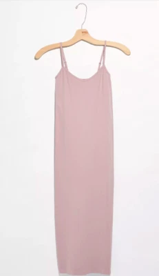 Free People Intimately Tea Length Seamless Slip Dress Mauve  $34 | FF-094 - Image 1 of 4