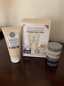 It Cosmetics Your On-The-Glow Hydration Trio New Improved Formula $54 MSRP - Picture 1 of 4