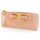 miumiu Wallet Purse Long Wallet Pink Gold Woman Authentic Used T2551