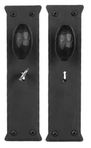 Acorn Forged Iron Door Knobs complete Dummy IWYBI - Imported from Europe - Picture 1 of 2