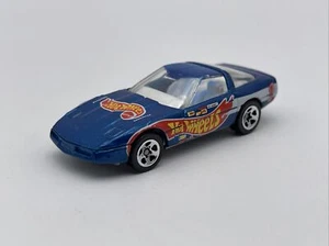 Hot Wheels Racing 80's Chevy Corvette Blue Die Cast 1982 1:64 Scale Loose - Picture 1 of 10