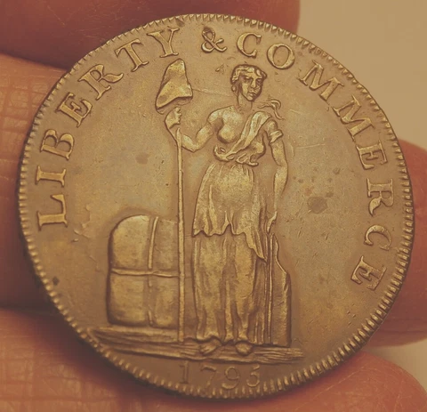 1795 TALBOT, ALLUM & LEEE COPPER CENT BOLD SHARP AU/UNC COIN S-827 Cover