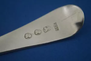 Hallmarking Interest. Antique Solid Silver Tea Spoon. Newcastle c1797. T. Watson - Picture 1 of 9