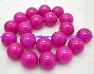 Huge 20mm Natural Pink Sugilite Round Gemstone Smooth Loose Beads 15 in Strand