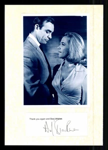 Honor Blackman 1925-2020 James Bond Girl Goldfinger Original Firmado + G 41594 - Imagen 1 de 2