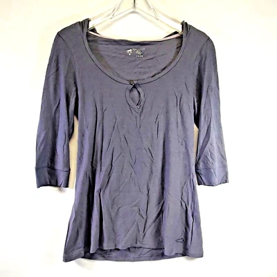 NUEVO CON ETIQUETAS Camiseta con Capucha Horny Toad Mujer Talla Pequeña Gris Micha Manga 3/4 Cerradura Foto 1 de 4