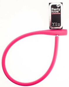 KNOG PARTY FRANK 620mm Cable Bike Lock With Bracket Rose Pink Keyed Steel NEW