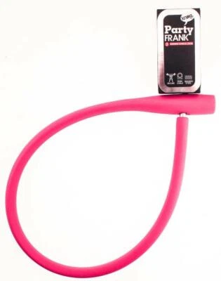 KNOG PARTY FRANK 620mm Cable Bike Lock With Bracket Rose Pink Keyed Steel NEW - Image 1 of 4