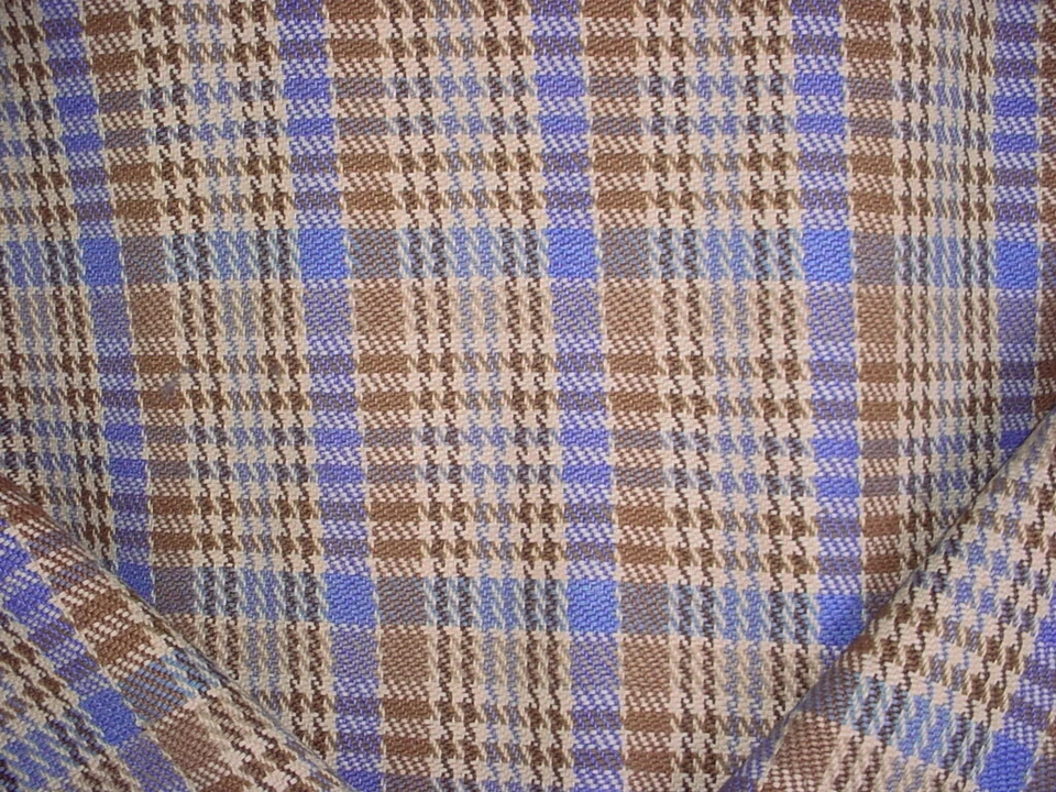 18Y Brunschwig Fils BR-89770 Kingston Plaid Canton Blue Cafe Upholstery Fabric