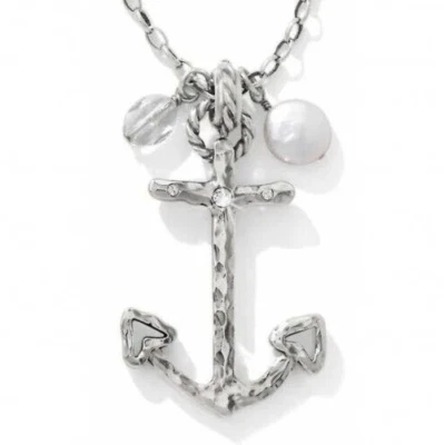 Nuevo con etiquetas Collar Largo Convertible Brighton INDIGO BEACH ANCHOR Perla Cristal Precio de venta sugerido por el fabricante 82 USD Foto 1 de 4