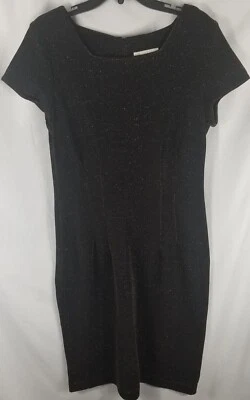 Vestido Negro Vintage con Manchas Galaxia Doradas Dorado Talla 12 Foto 1 de 4