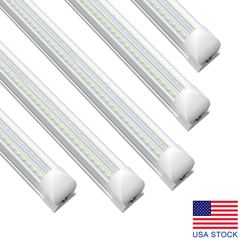 4~100PCS T8 4FT~8FT LED Shop Lights 6500K T8 4FT LED Tube Light Bulb Power Cable - Image 1 of 4