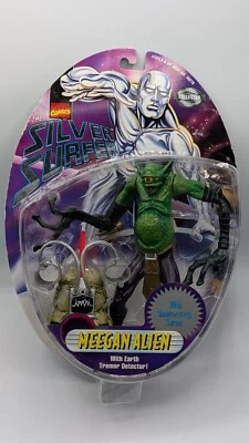 Marvel Silver Surfer Meegan Alien Action Figure 30th Anniversary Toy Biz 1997 - Image 1 of 4