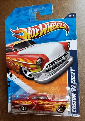 2009 Hot Wheels CUSTOM '53 CHEVY Metallic RED Heat Fleet '09 Series 091/244 1:64 - Image 1 of 4