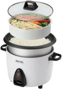Housewares ARC-360-NGP 20-Cup Pot-Style Rice Cooker & Food Steamer, White - Picture 1 of 3