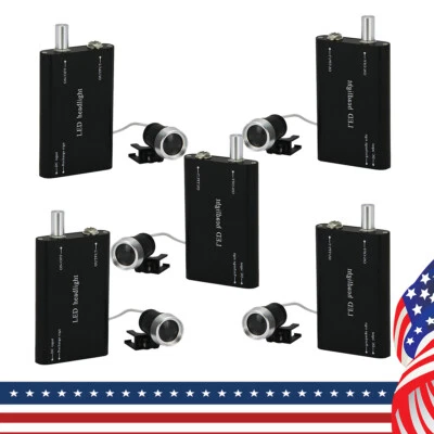 Farol cirúrgico de LED odontológico portátil para lupas binoculares laboratório de vidro óptico EUA - Imagem 1 de 4