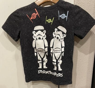 Camiseta H&M X Star Wars Storm Troopers Gris Juvenil 4-6 Foto 1 de 3