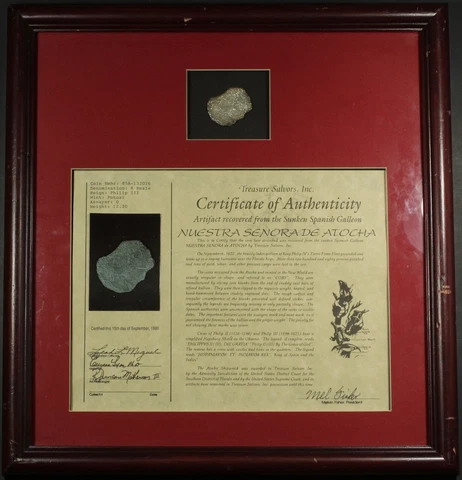 ND P Potosi Bolivia Philip III Silver 8 Reale Cob Atocha Shipwreck Coin Grade: 4 Cover