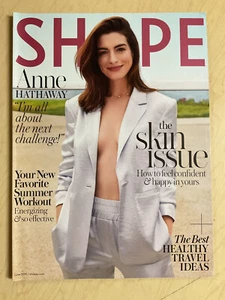 june Shape magazine 2019 Anne Hathaway sexy cover THE SKIN ISSUE LOOK !! - Picture 1 of 7