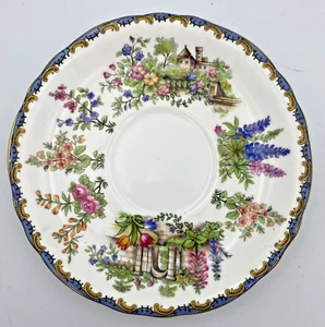 Aynsley GARDEN GATE 6.5" Plate Vintage 1930's Flowers Repo. no. 754822 - Picture 1 of 3