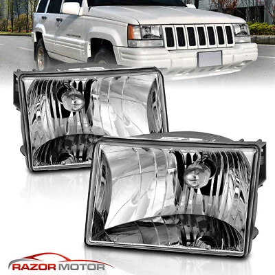 1993 1994 1995 1996 1997 1998 For Jeep Grand Cherokee Factory Style Headlights - Image 1 of 4