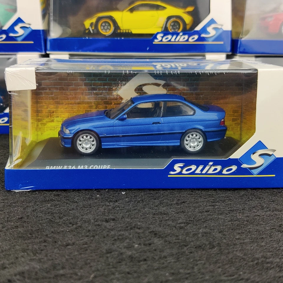 VOITURE SOLIDO BMW E36 M3 COUPE ESTORIL BLUE  1:43 NEUF BOITE S4315202 - Photo 1/4