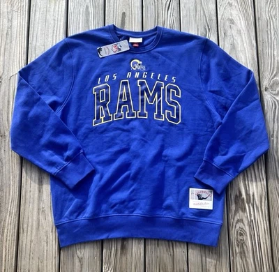 Мужской пуловер Mitchell & Ness NFL Los Angeles Rams толстовка королевский синий - Изображение 1 из 4